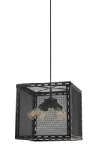 CAL Lighting FX-3625-4 - 16" Inch Tall Metal Chandelier in Iron Finish