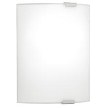 Eglo 84028A - 1 LT Wall Light w/ Chrome Finish & Satin Glass Shade