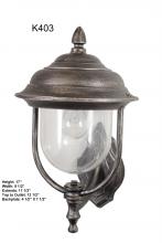 Melissa Lighting K403 - Kiss Lighting K400 Series Wall Model K403 Small Outdoor Wall Lantern