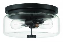 Craftmade ZA5337-MN - Bennet 2 Light Outdoor Flushmount in Midnight