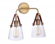 Craftmade 51362-VB - Hagen 2 Light Wall Sconce in Vintage Brass