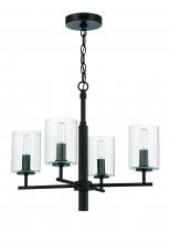 Craftmade 55624-FB - Hailie 4 Light Chandelier in Flat Black