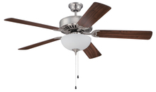 Craftmade K10643 - Pro Builder 207 52" Ceiling Fan Kit with Light Kit in Brushed Satin Nickel