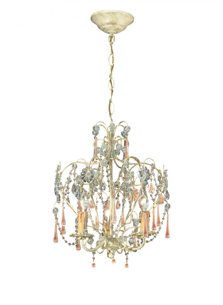 Paris Market 3 Light Champagne Mini Chandelier I