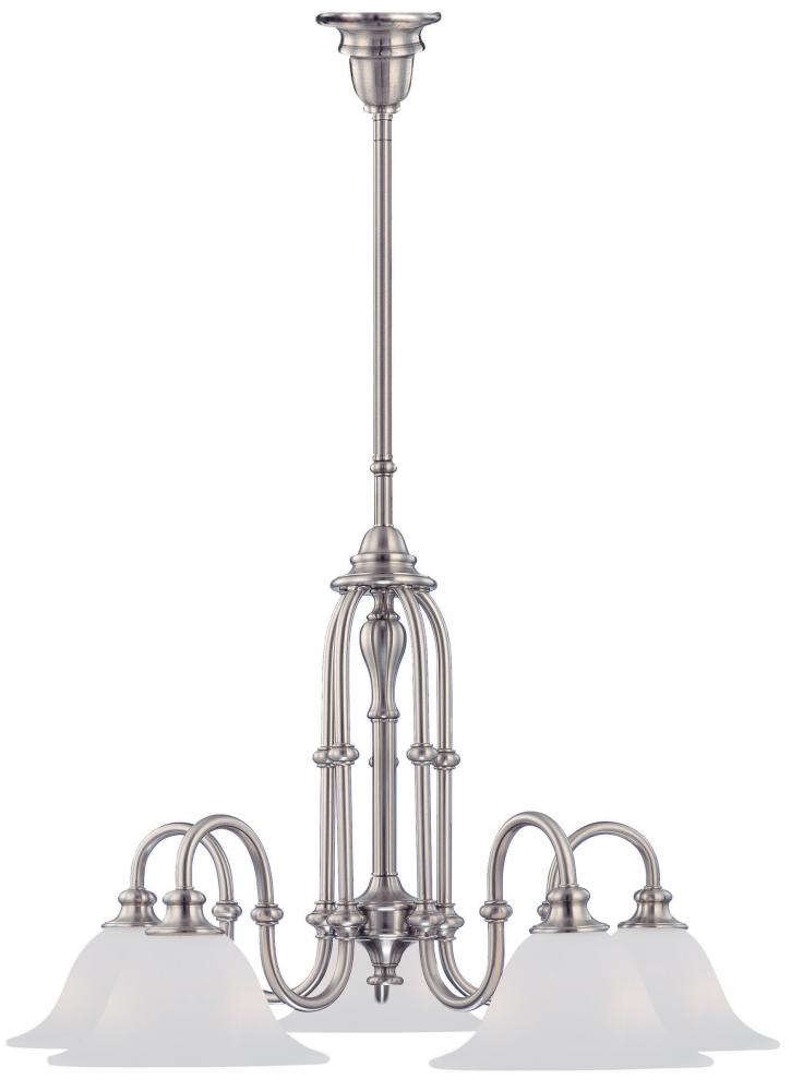 Cortland 5 Light Nickel Chandelier