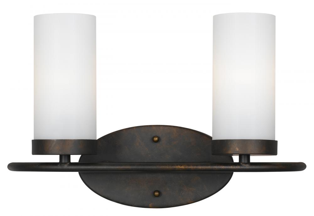 Cameron 2 Light Bronze Vanity Light