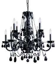 Crystorama 1135-BK-BK-MWP - Traditional Crystal 12 Light Black Crystal Chandelier