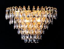 Crystorama 3502-GD-CL-MWP - Crystorama 2 Light Crystal Gold Sconce