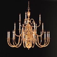 Crystorama 419-60-21 - Crystorama 21 Light Brass Chandelier