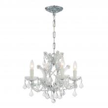 Crystorama 4474-CH-CL-S - Maria Theresa 4 Light Swarovski Strass Crystal Polished Chrome Mini Chandelier