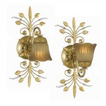 Crystorama 4741-GL - Crystorama Primrose 1 Light Swarovski Spectra Crystal Gold Sconce