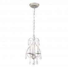 Crystorama 5013-OS-CL-S - Ashton 3 Light Swarovski Strass Crystal Olde Silver Mini Chandelier