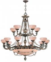 Crystorama 960-BZ - Natural Alabaster 20 Light Bronze Chandelier I