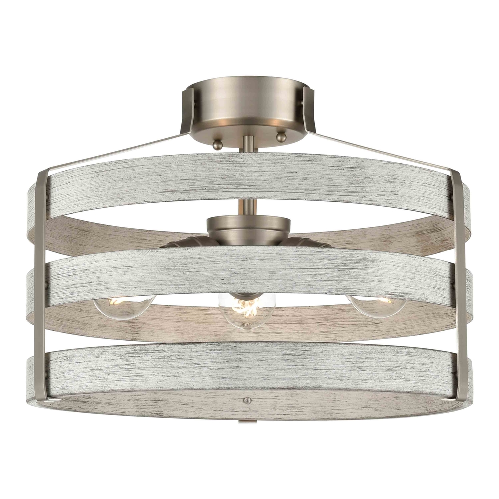 Fort Garry 3 Light Large Semi-Flush Mount