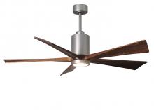 Matthews Fan Company PA5-BN-BW-42 - Patricia-5 Five Bladed Paddle Fan in Brushed Nickel.  LED Light kit.