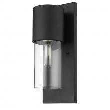 Acclaim Lighting 1511BK/CL - Cooper 1-Light Matte Black Wall Light