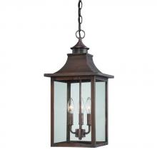 Acclaim Lighting 8316CP - St. Charles Collection Hanging Lantern 3-Light Outdoor Copper Patina Light Fixture