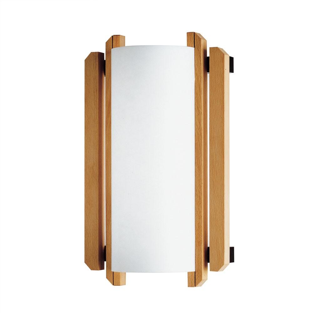 Trommel Beech Wood Wall Sconce (ADA)