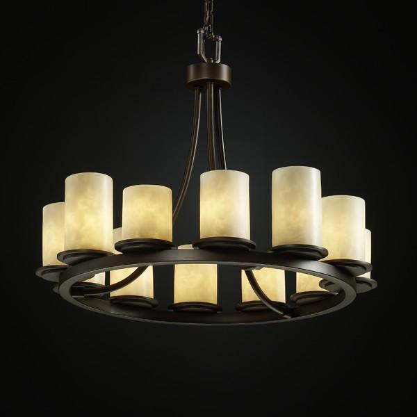 Dakota 12-Light Ring LED Chandelier (Short)