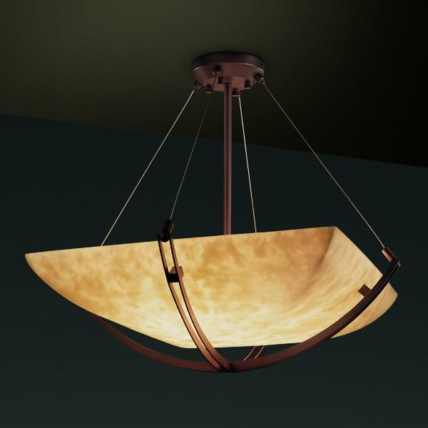 24" LED Pendant Bowl w/ Crossbar