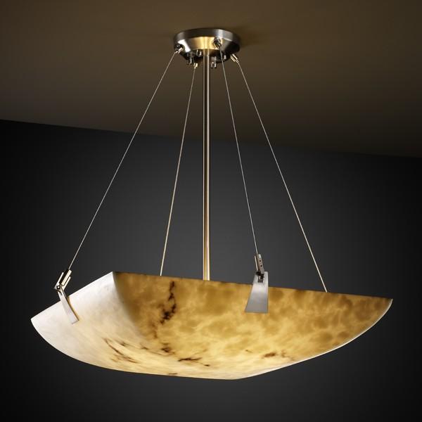 24" Pendant Bowl w/ Tapered Clips