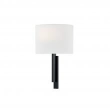 Justice Design Group FAB-4332-WHTE-MBLK - Hamilton ADA 1-Light Wall Sconce