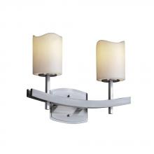 Justice Design Group CNDL-8592-14-CREM-MBLK - Archway 2-Light Bath Bar