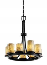 Justice Design Group ALR-8766-10-MBLK-LED9-6300 - Dakota 9-Light Ring LED Chandelier