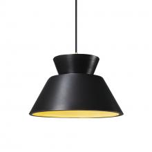 Justice Design Group CER-6420-CBGD-ABRS-BKCD - Trapezoid 1-Light Pendant