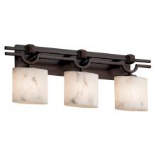 Justice Design Group FAL-8503-30-DBRZ - Argyle 3-Light Bath Bar