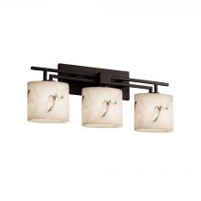 Justice Design Group FAL-8703-30-MBLK - Aero 3-Light Bath Bar