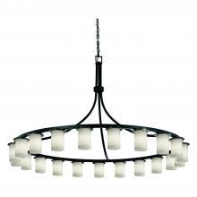  FSN-8736-10-WEVE-MBLK-LED21-14700 - Dakota Downlight 21-Light 1-Tier LED Chandelier