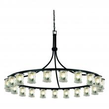  GLA-8736-16-CLRT-MBLK-LED21-14700 - Dakota Downlight 21-Light 1-Tier LED Chandelier