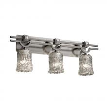 Justice Design Group GLA-8503-16-CLRT-MBLK - Argyle 3-Light Bath Bar