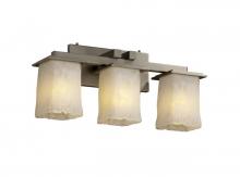 Justice Design Group GLA-8673-26-WHTW-DBRZ - Montana 3-Light Bath Bar