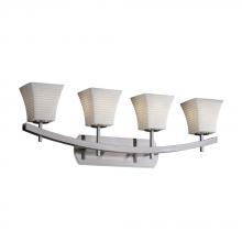 Justice Design Group POR-8594-10-BANL-MBLK - Archway 4-Light Bath Bar