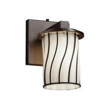 Justice Design Group WGL-8771-10-GRCB-MBLK - Dakota 1-Light Wall Sconce