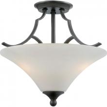 Quoizel SR1716IN - Two Light Iron Gate Bowl Semi-Flush Mount