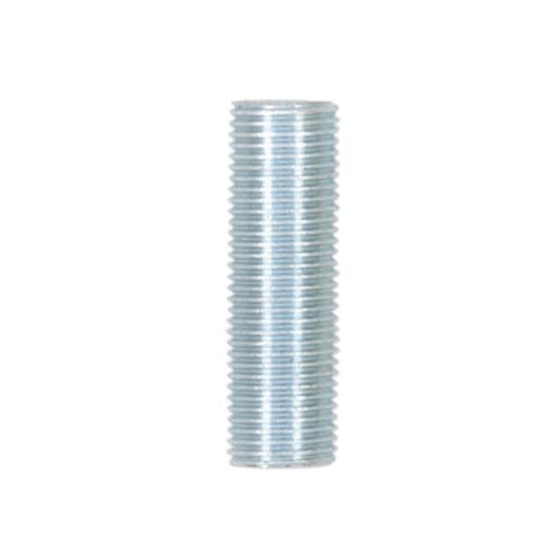 1/8 IP Steel Nipple; Zinc Plated; 1-3/4" Length; 3/8" Wide