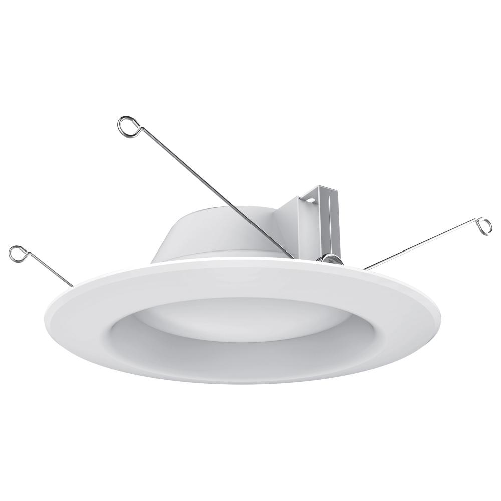 7.2 Watt LED Downlight Retrofit; 5-6 Inches; 2700K; 120 Volt; White Finish