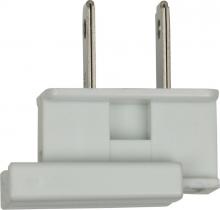 Satco Products Inc. 90/2606 - Slide Plug; Polarized; 18/2 SPT-2; 8A-125V; White Finish