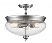 Z-Lite 722SF-BN - 3 Light Semi Flush Mount