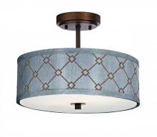 Dolan Designs 5105-220 - Neuvelle Bronze Drum Shade Semi-Flush Mount