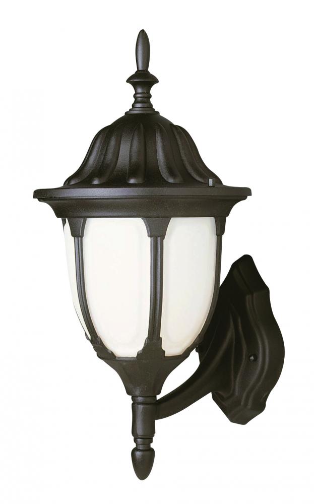 Hamilton 1-Light Opal Glass Traditional Outdoor Wall Lantern