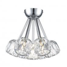  11737 PC - Crystal Court 7 - Light Semi Flush Mount