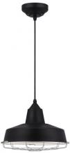 Westinghouse 6401000 - LED Pendant Black Finish Chrome Cage