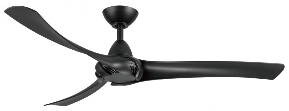 Droid Matte Black 52 Inch Ceiling Fan