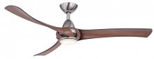 Wind River WR1462NWAL - Droid LED Nickel Walnut Ceiling Fan