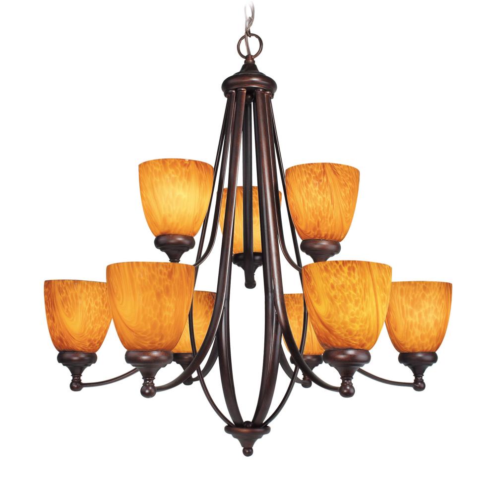 Bronze Up Chandelier