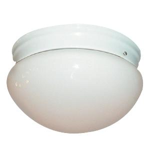 White Mushroom Flush Mount